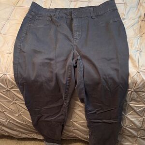 Maurices Dark Gray Skinny Jeans